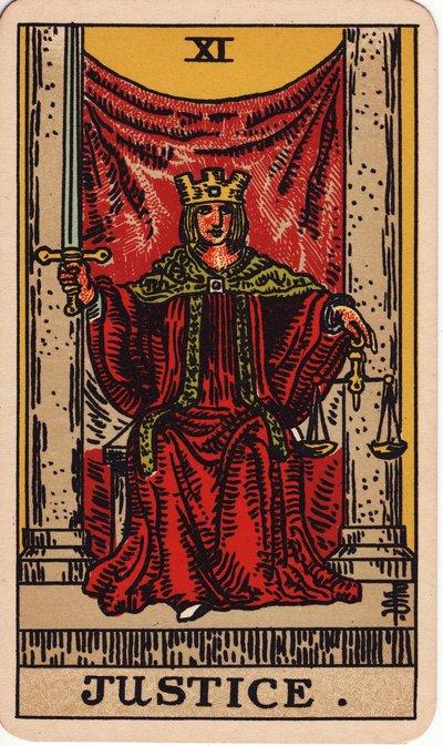 Justice tarot meaning money