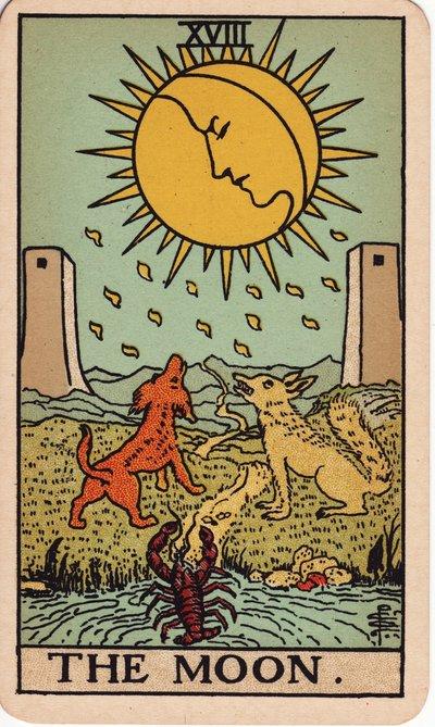 The Moon tarot meaning money