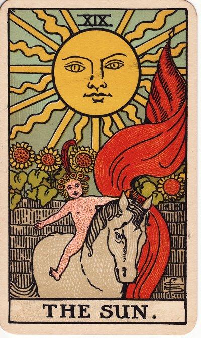 The Sun tarot card