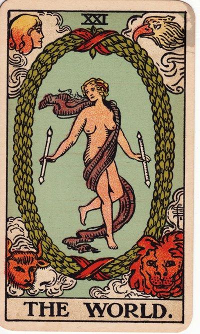 The World tarot meaning money