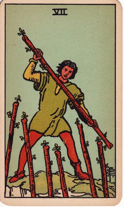 Seven of Wands tarot meaning money
