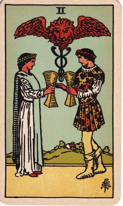 Two of Cups tarot meaning money
