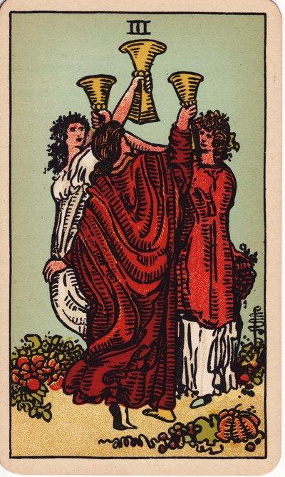 Three of Cups tarot meaning money