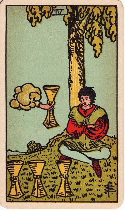 Four of Cups tarot meaning money