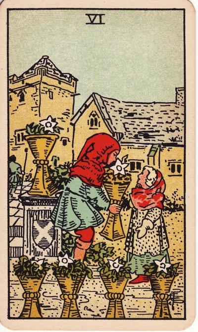 Six of Cups tarot meaning money
