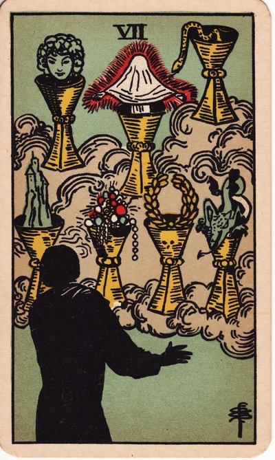 Seven of Cups tarot meaning money