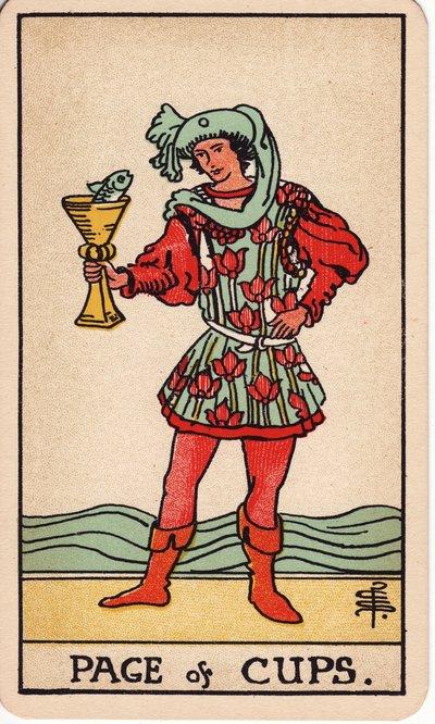 Page of Cups tarot meaning money