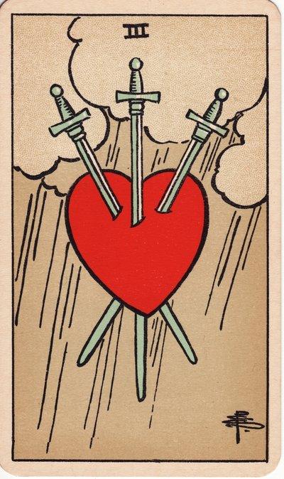 Three of Swords tarot meaning money