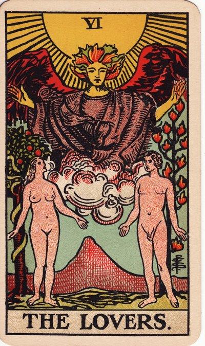 The Lovers tarot card