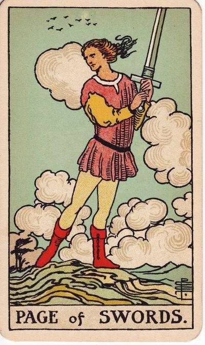 Page of Swords tarot meaning money