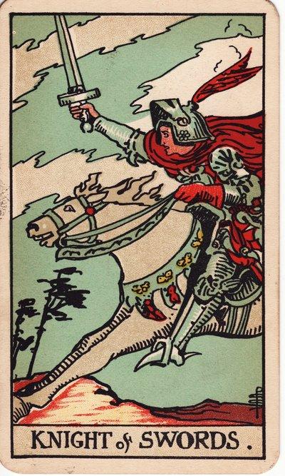 Knight of Swords tarot meaning money
