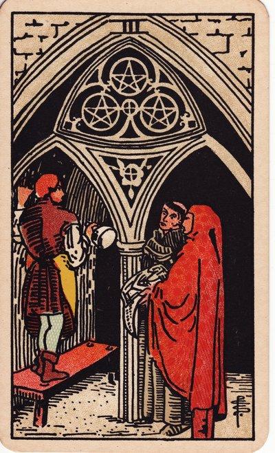 Three of Pentacles tarot meaning money