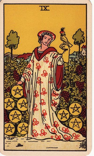 Nine of Pentacles tarot meaning money