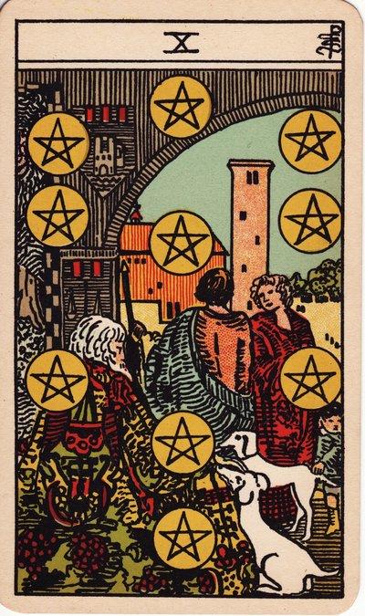 Ten of Pentacles tarot meaning money